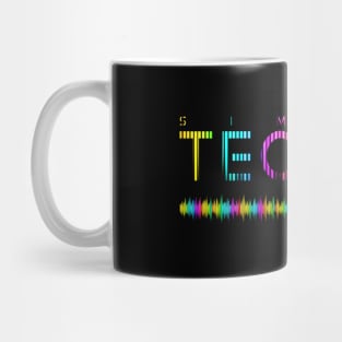 Simple Techno Equalizer Color EDM Mug